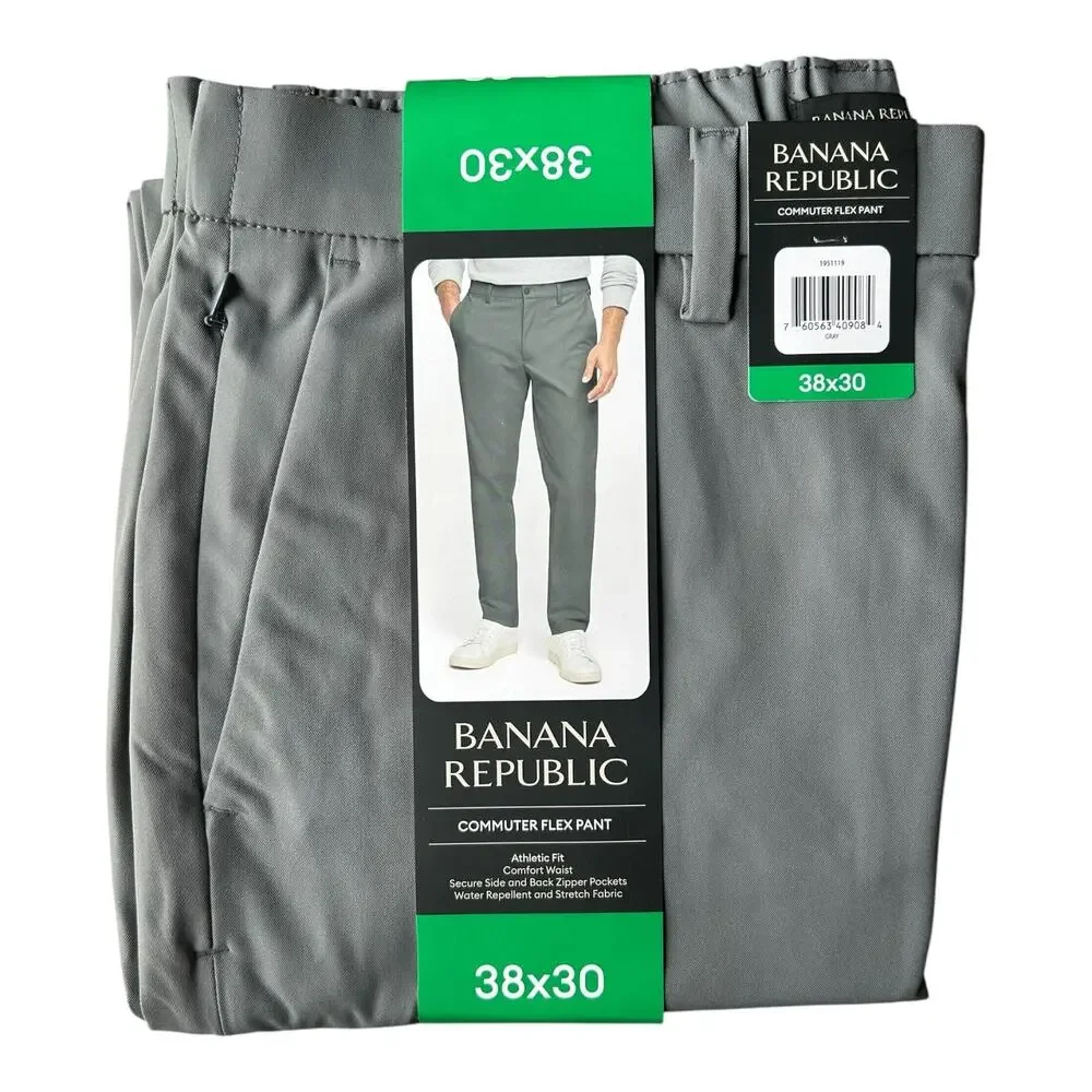 Banana Republic Men's Commuter Flex Pant Gray Size 38x30